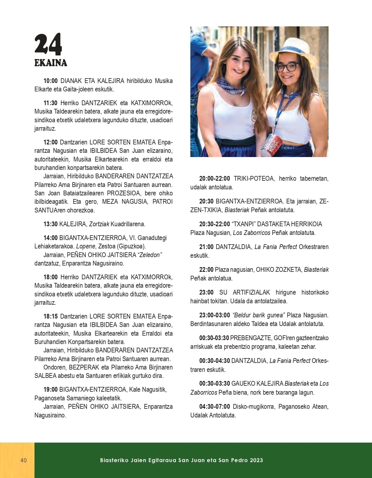 Programa de fiestas portada